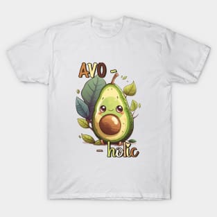 Avo-mania: Embracing the Kawaii Avocado Craze T-Shirt